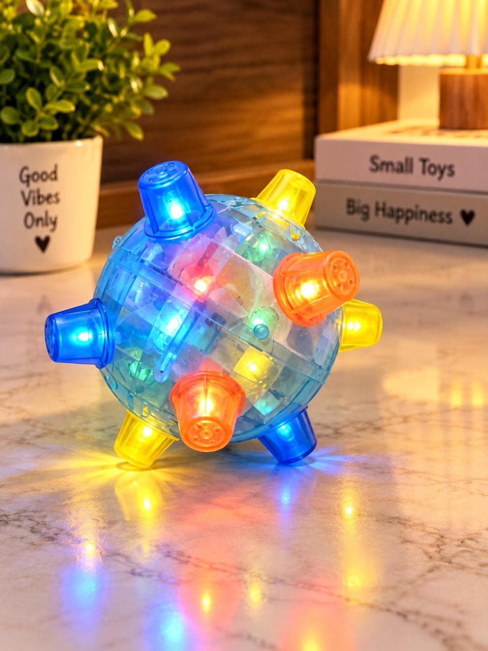 LED Flashing Jump Ball Dancing Music Bouncing Ball Toy